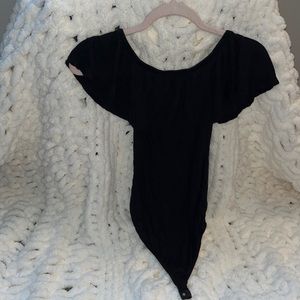 Black off the shoulder body suit-Size XS